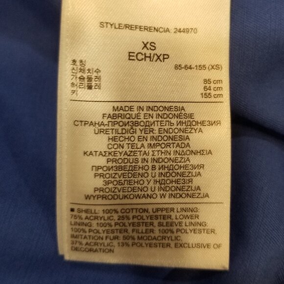 Ladies' Gap Faux Fur Trim Hooded Parka, Size XS, VGUC - Picture 7 of 11